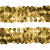Тесьма с пайетками D16, шир. 30 мм/уп. 25+/-1 м, цвет золото - купить в Санкт-Петербурге. Цена: 1 087.39 руб.