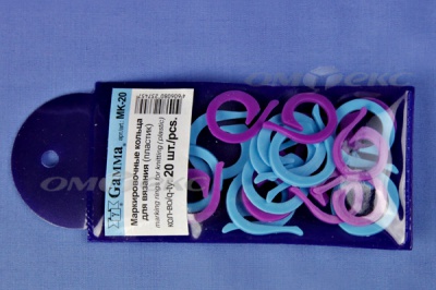 Кольцо маркировочное пластик МК-20, 20 мм для вязания (20 шт) - купить в Санкт-Петербурге. Цена: 88.80 руб.