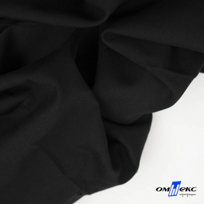 Ткань костюмная "Матте" 80% P, 16% R, 4% S, 170 г/м2, шир.150 см, цв-черный #1 - купить в Санкт-Петербурге. Цена 372.90 руб.