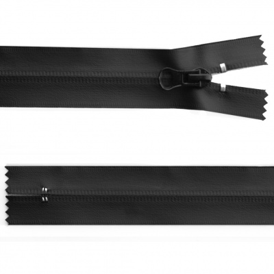 Молния водонепроницаемая PVC Т-7, 20 см, неразъемная, цвет чёрный - купить в Санкт-Петербурге. Цена: 21.56 руб.