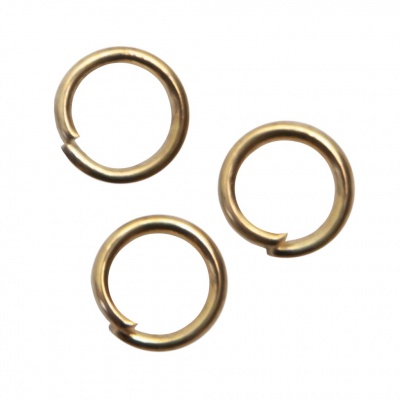 Кольцо  соединительное для бижутерии 5 мм, цв.-золото - купить в Санкт-Петербурге. Цена: 0.44 руб.