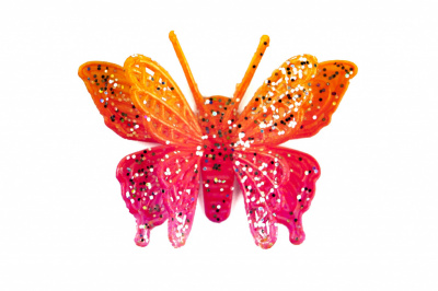 Бабочка декоративная пластиковая #10 - купить в Санкт-Петербурге. Цена: 7.09 руб.