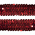 Тесьма с пайетками 3, шир. 30 мм/уп. 25+/-1 м, цвет красный - купить в Санкт-Петербурге. Цена: 1 087.39 руб.
