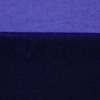 Бархат стрейч №14, 240 гр/м2, шир.160 см, (2,6 м/кг), цвет т.синий - купить в Санкт-Петербурге. Цена 740.88 руб.