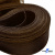 Регилиновая лента, шир.80мм, (уп.25 ярд), цв.- коричневый - купить в Санкт-Петербурге. Цена: 648.89 руб.