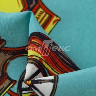 Плательная ткань "Фламенко" 16.2, 80 гр/м2, шир.150 см, принт этнический - купить в Санкт-Петербурге. Цена 241.49 руб.
