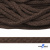 Шнур плетеный d-6 мм, 70% хлопок 30% полиэстер, уп.90+/-1 м, цв.1073-т.коричневый - купить в Санкт-Петербурге. Цена: 594 руб.