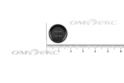 51400/15 мм (4 пр) черные пуговицы - купить в Санкт-Петербурге. Цена: 0.67 руб.
