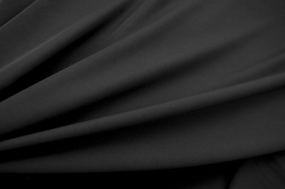 Костюмная ткань с вискозой "Флоренция", 195 гр/м2, шир.150см, цвет чёрный - купить в Санкт-Петербурге. Цена 502.24 руб.