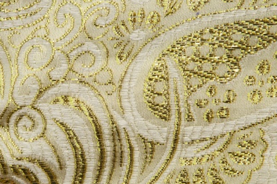 Ткань костюмная жаккард №5, 140 гр/м2, шир.150см, цвет золото - купить в Санкт-Петербурге. Цена 383.29 руб.