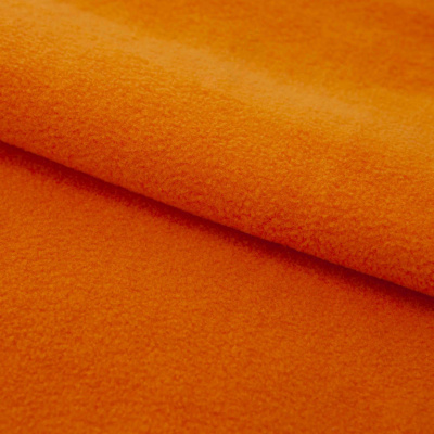 Флис DTY 16-1358, 250 г/м2, шир. 150 см, цвет оранжевый - купить в Санкт-Петербурге. Цена 640.46 руб.
