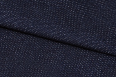 Ткань джинсовая №96, 160 гр/м2, шир.148см, цвет т.синий - купить в Санкт-Петербурге. Цена 350.42 руб.
