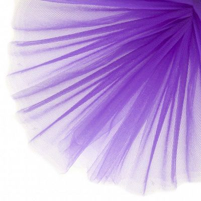 Фатин матовый 16-85, 12 гр/м2, шир.300см, цвет фиолетовый - купить в Санкт-Петербурге. Цена 96.31 руб.