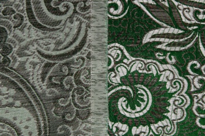 Ткань костюмная жаккард, 135 гр/м2, шир.150см, цвет зелёный№4 - купить в Санкт-Петербурге. Цена 441.94 руб.