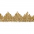 Тесьма металлизированная 0384-0240, шир. 40 мм/уп. 25+/-1 м, цвет золото - купить в Санкт-Петербурге. Цена: 490.74 руб.