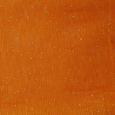 Сетка Глиттер, 24 г/м2, шир.145 см., оранжевый - купить в Санкт-Петербурге. Цена 117.24 руб.