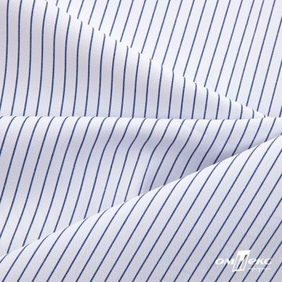 Ткань сорочечная Ронда, 115 г/м2, 58% пэ,42% хл, шир.150 см, цв.4-синяя, (арт.114) - купить в Санкт-Петербурге. Цена 306.69 руб.