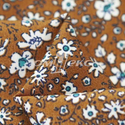 Плательная ткань "Фламенко" 11.1, 80 гр/м2, шир.150 см, принт растительный - купить в Санкт-Петербурге. Цена 239.03 руб.