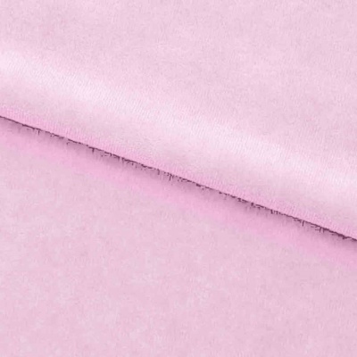 Велюр JS LIGHT 1, 220 гр/м2, шир.150 см, (3,3 м/кг), цвет бл.розовый - купить в Санкт-Петербурге. Цена 1 055.34 руб.