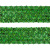 Тесьма с пайетками D4, шир. 35 мм/уп. 25+/-1 м, цвет зелёный - купить в Санкт-Петербурге. Цена: 1 308.30 руб.