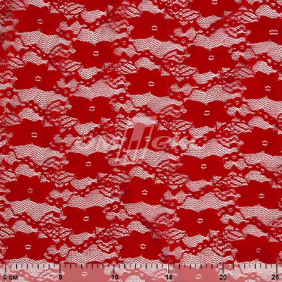 Кружевное полотно стрейч 15A61/RED, 100 гр/м2, шир.150см - купить в Санкт-Петербурге. Цена 1 580.95 руб.