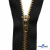 Молнии джинсовые металл т-5, 18 см латунь (YG), цв.-чёрный (580) - купить в Санкт-Петербурге. Цена: 23.20 руб.