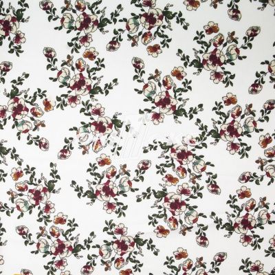 Плательная ткань "Фламенко" 23.1, 80 гр/м2, шир.150 см, принт растительный - купить в Санкт-Петербурге. Цена 264.56 руб.