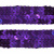 Тесьма с пайетками 12, шир. 20 мм/уп. 25+/-1 м, цвет фиолет - купить в Санкт-Петербурге. Цена: 778.19 руб.