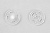 Кнопки пришивные пластиковые 13 мм, блистер 24шт, цв.-прозрачные - купить в Санкт-Петербурге. Цена: 62.27 руб.