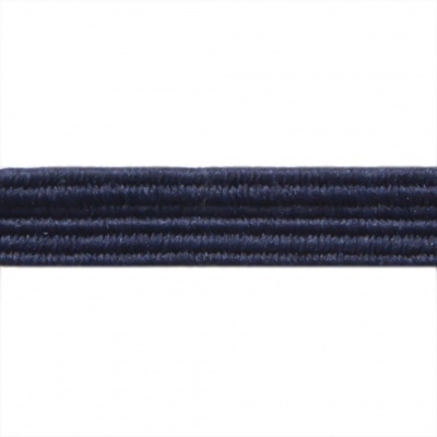 Резиновые нити с текстильным покрытием, шир. 6 мм ( упак.30 м/уп), цв.- 117-т.синий - купить в Санкт-Петербурге. Цена: 152.05 руб.