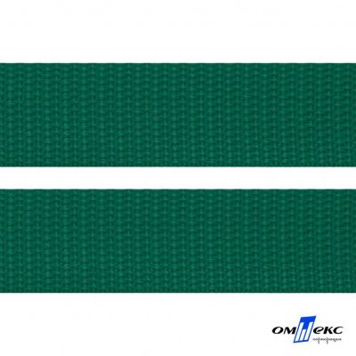 Зелёный- цв.876 -Текстильная лента-стропа 550 гр/м2 ,100% пэ шир.20 мм (боб.50+/-1 м) - купить в Санкт-Петербурге. Цена: 318.85 руб.