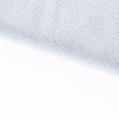 Трикотажное полотно Тюль Кристалл, 100% полиэфир, 16-01/белый, 15гр/м2, шир.160см. - купить в Санкт-Петербурге. Цена 128.39 руб.