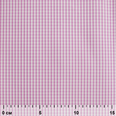 Ткань сорочечная Клетка Виши, 115 г/м2, 58% пэ,42% хл, шир.150 см, цв.1-розовый, (арт.111) - купить в Санкт-Петербурге. Цена 306.69 руб.