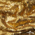 Трикотажное полотно, Сетка с пайетками,188 гр/м2, шир.140 см, цв.-тем.золото (#51) - купить в Санкт-Петербурге. Цена 505.15 руб.