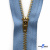 Молнии джинсовые металл т-4, 18 см латунь (YG), цв.-деним (231) - купить в Санкт-Петербурге. Цена: 21.57 руб.