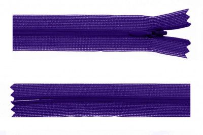 Молния потайная Т3 866, 50 см, капрон, цвет фиолетовый - купить в Санкт-Петербурге. Цена: 8.62 руб.