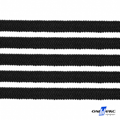 Лента эластичная вязанная (резинка) 4 мм (200+/-1 м) 400 гр/м2 черная бобина "ОМТЕКС" - купить в Санкт-Петербурге. Цена: 1.78 руб.