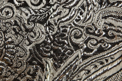 Ткань костюмная жаккард №11, 140 гр/м2, шир.150см, цвет тем.серебро - купить в Санкт-Петербурге. Цена 383.29 руб.