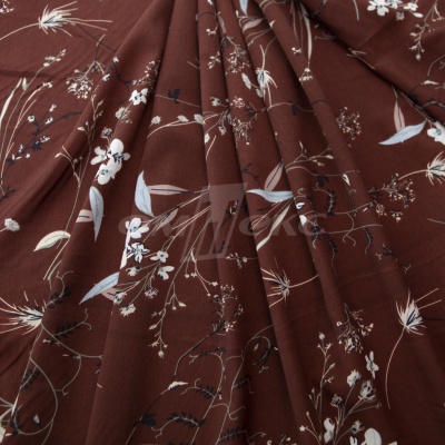 Плательная ткань "Фламенко" 2.2, 80 гр/м2, шир.150 см, принт растительный - купить в Санкт-Петербурге. Цена 239.03 руб.