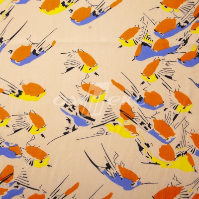 Плательная ткань "Софи" 14.1, 75 гр/м2, шир.150 см, принт птицы - купить в Санкт-Петербурге. Цена 243.96 руб.