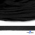 Шнур плетеный d-8 мм плоский, 70% хлопок 30% полиэстер, уп.85+/-1 м, цв.- чёрный - купить в Санкт-Петербурге. Цена: 735 руб.