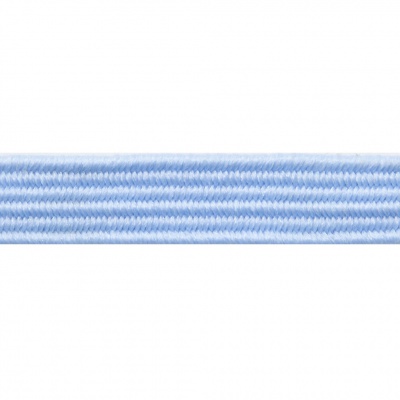 Резиновые нити с текстильным покрытием, шир. 6 мм ( упак.30 м/уп), цв.- 108-голубой - купить в Санкт-Петербурге. Цена: 155.22 руб.